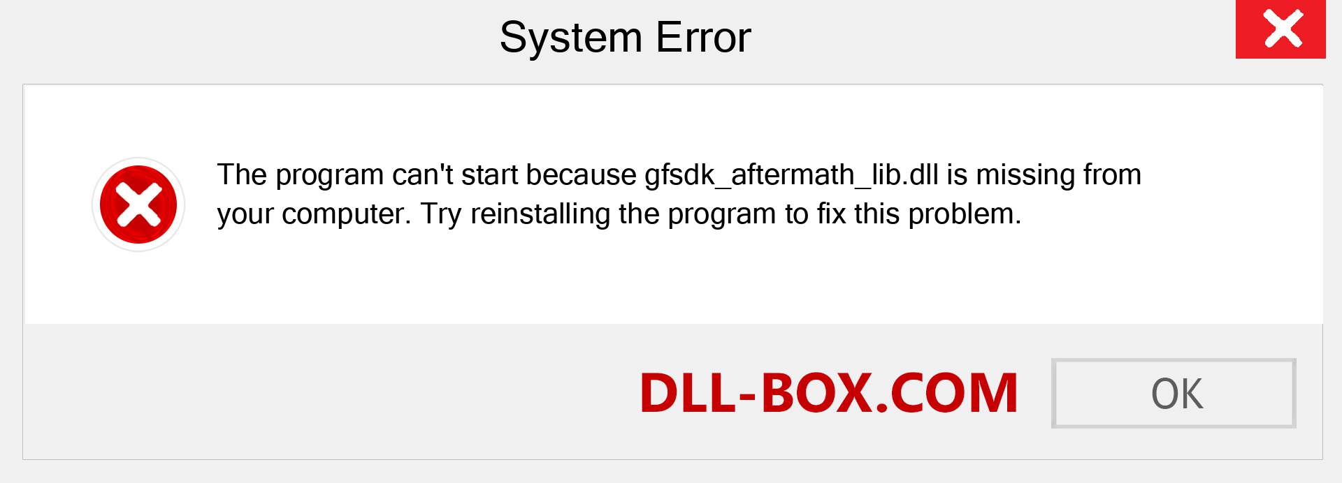 gfsdk_aftermath_lib.dll file is missing?. Download for Windows 7, 8, 10 - Fix  gfsdk_aftermath_lib dll Missing Error on Windows, photos, images